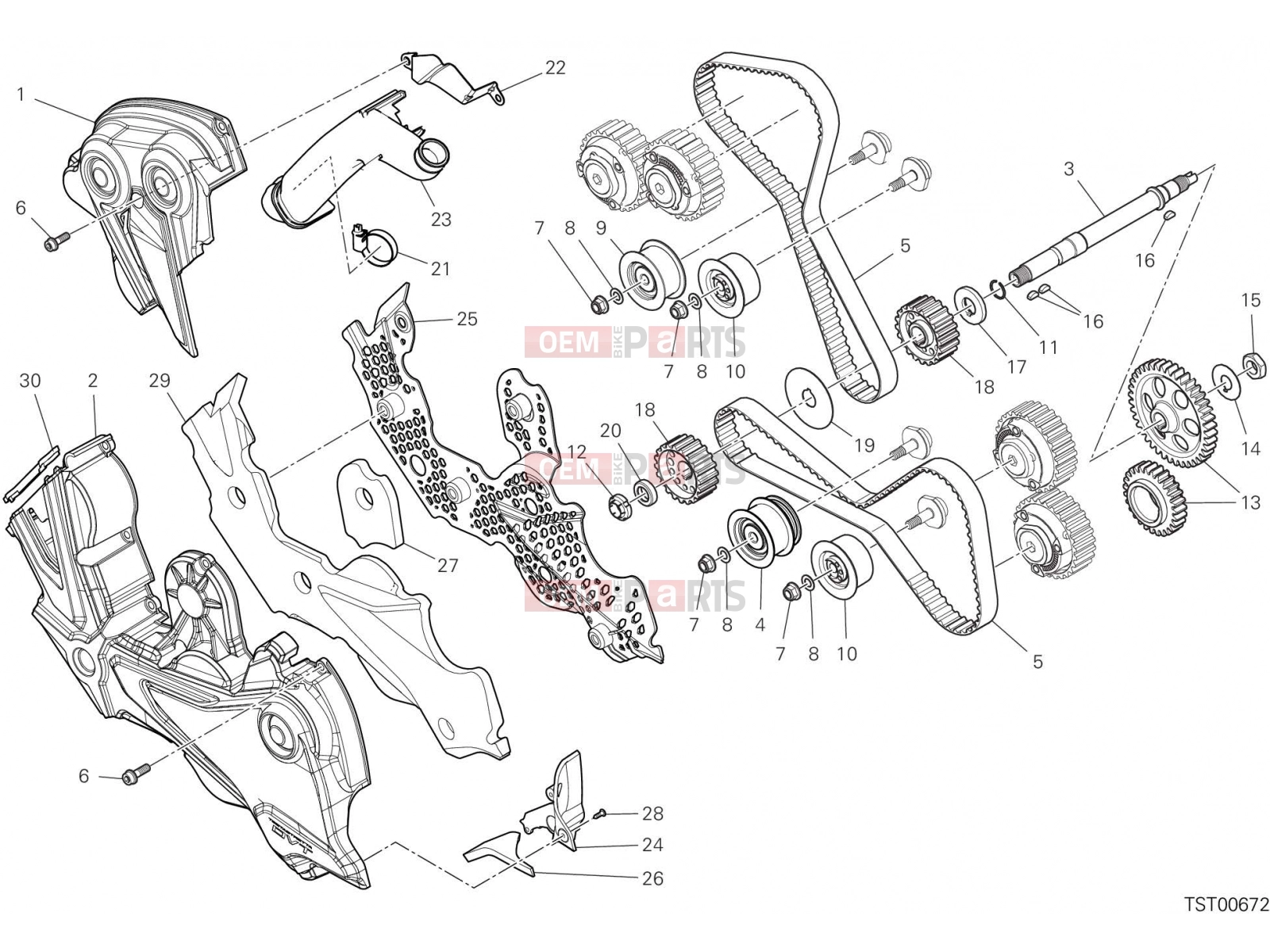DUCATI 2020 Diavel TIMING SYSTEM [MOD:DVL1260]
