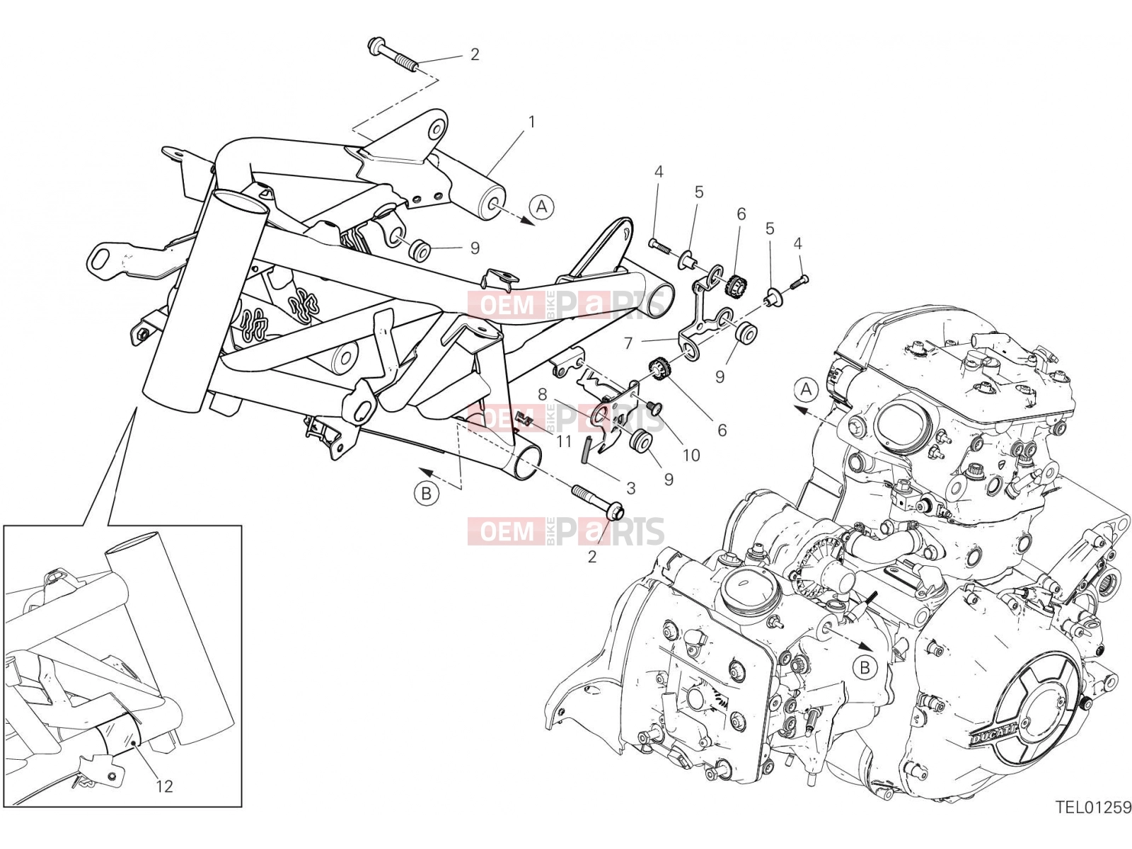 DUCATI 2020 Diavel S FRAME [MOD:DVL1260S]