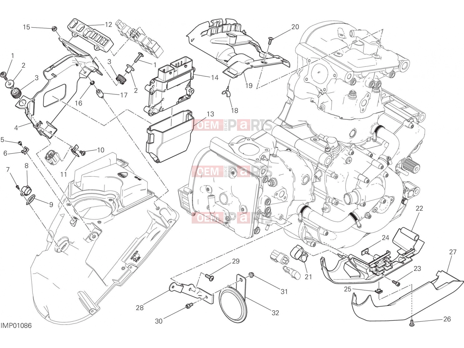 DUCATI 2020 Monster 821 ENGINE CONTROL UNIT [MOD:M 821]