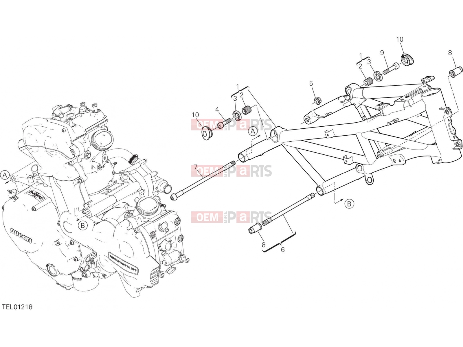 DUCATI 2020 Multistrada 1260 Enduro FRAME [MOD:MS1260E]