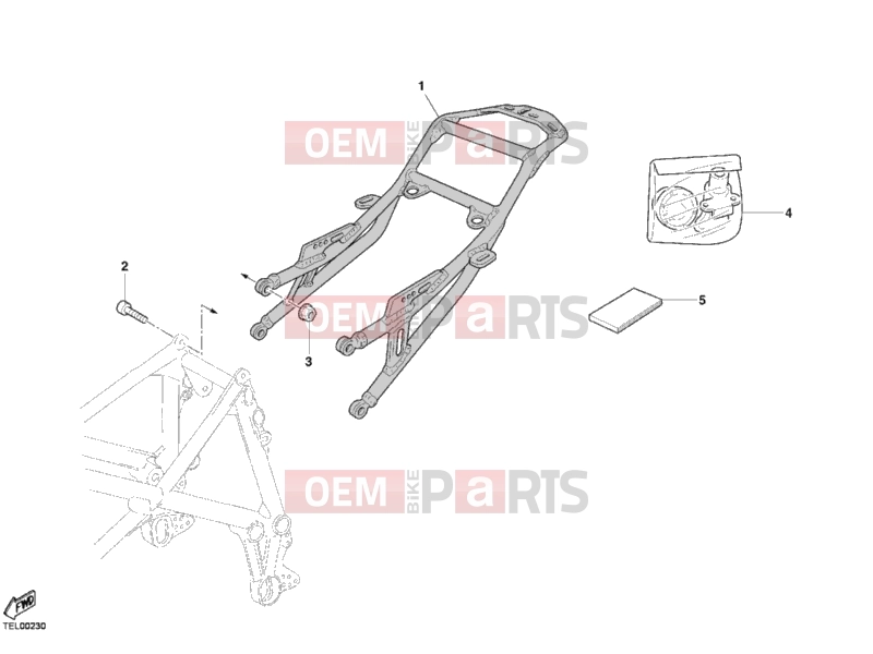DUCATI 2005 Superbike 749 R REAR FRAME » FRAME