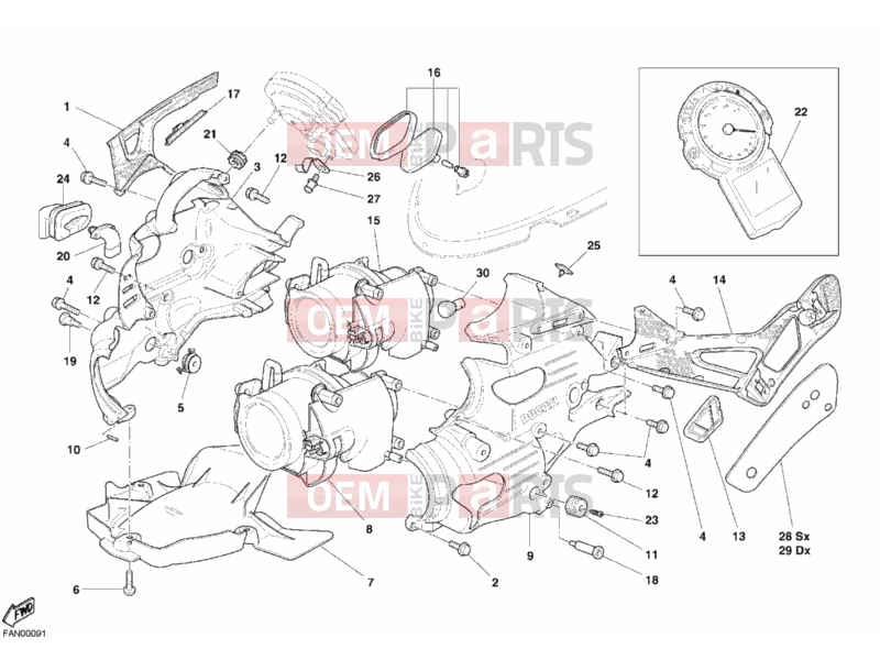 DUCATI 2005 Superbike 749 R HEADLIGHT » LIGHTING SYSTEM
