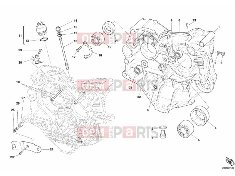 DUCATI 2005 Superbike 749 R CRANKCASE » ENGINE CASE