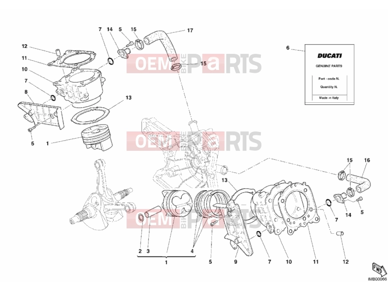 DUCATI 2005 Superbike 749 R CYLINDER - PISTON » ENGINE CASE