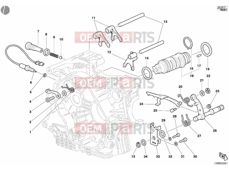 DUCATI 2005 Monster S4R SHIFT CAM - FORK » FRONT SUSPENSION