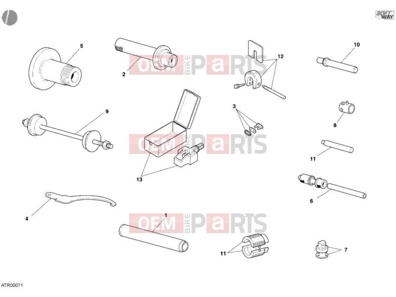 DUCATI 2004 Multistrada 1000 WORKSHOP SERVICE TOOLS, FRAME » FRAME