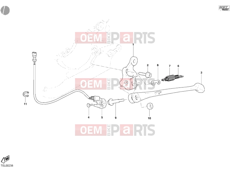 DUCATI 2004 Multistrada 1000 SIDE STAND » ACCESSORIES