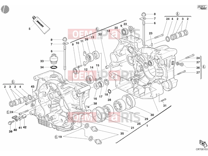 DUCATI 2004 Supersport 1000 SS CRANKCASE » ENGINE CASE