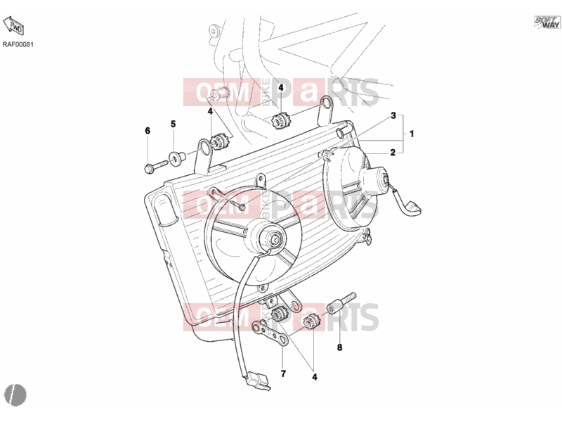 DUCATI 2004 998 Final Ed. Single-Seat WATER COOLER » COOLING SYSTEM