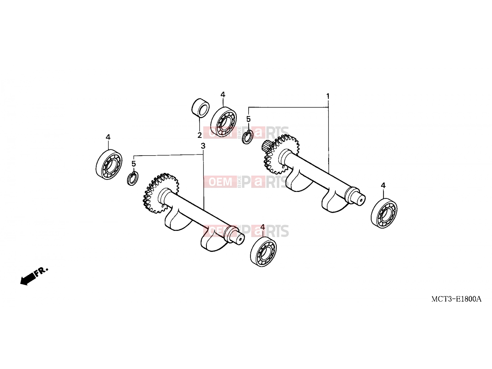 HONDA FJS600D5 ED SILVER WING 2005 E-18 BALANCER