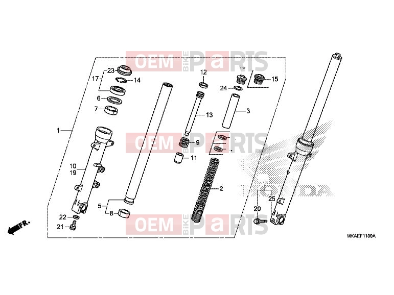 HONDA NC750DJ 2018 FRONT FORK