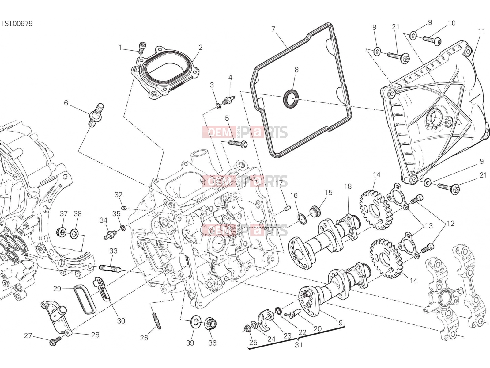 DUCATI 2021 Panigale V2 HORIZONTAL HEAD – TIMING SYSTEM [MOD:PANV2]