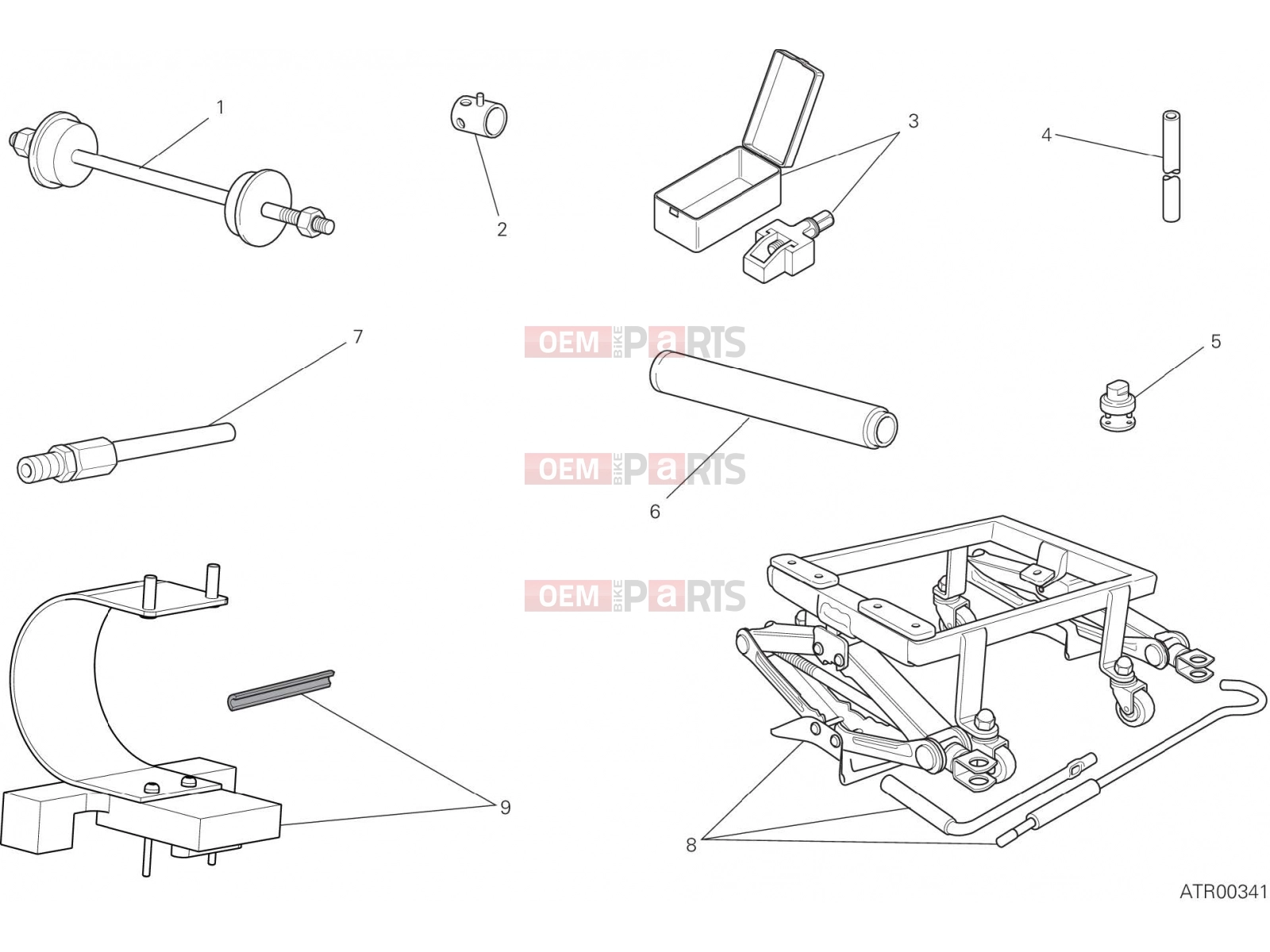 DUCATI 2021 Scrambler 1100 Pro WORKSHOP SERVICE TOOLS, FRAME [MOD:SCR11PRO]