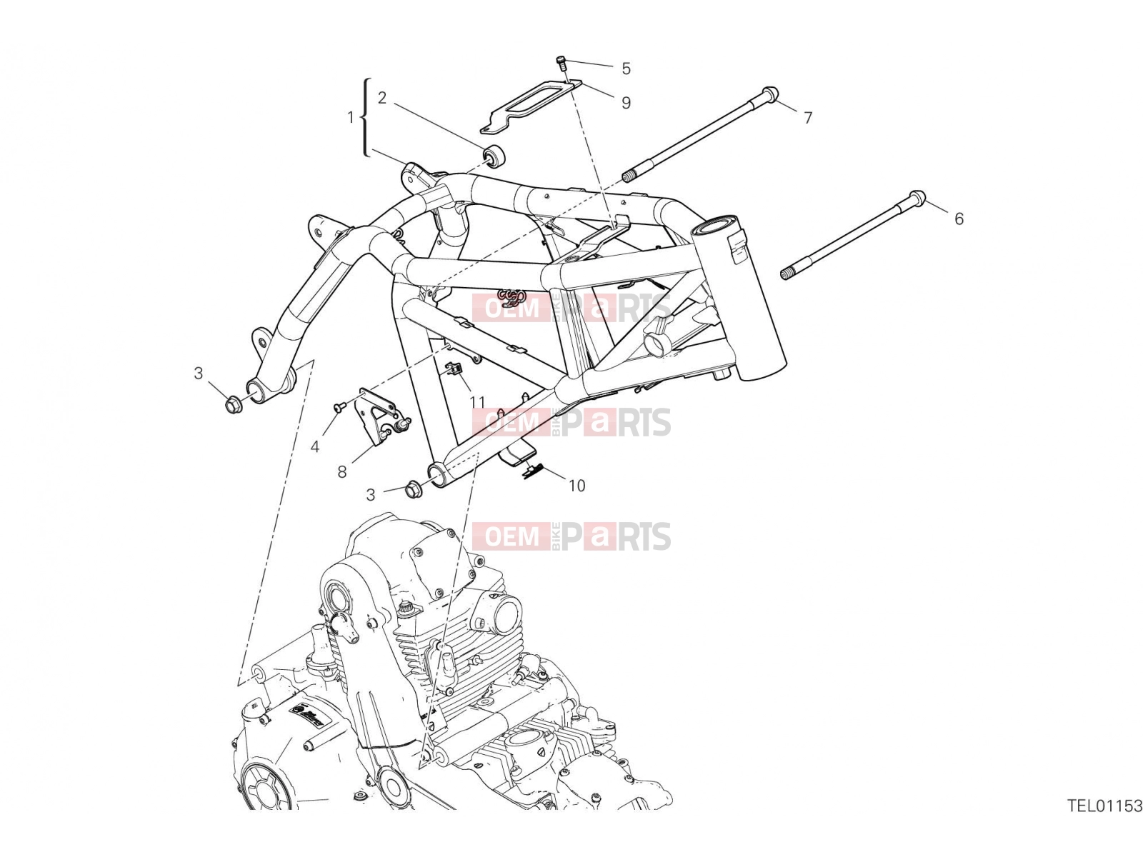 DUCATI 2021 Scrambler 1100 Pro FRAME [MOD:SCR11PRO]