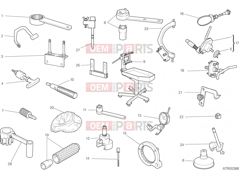 DUCATI 2020 Scrambler 1100 Pro WORKSHOP SERVICE TOOLS, ENGINE [MOD:SCR11DRK]