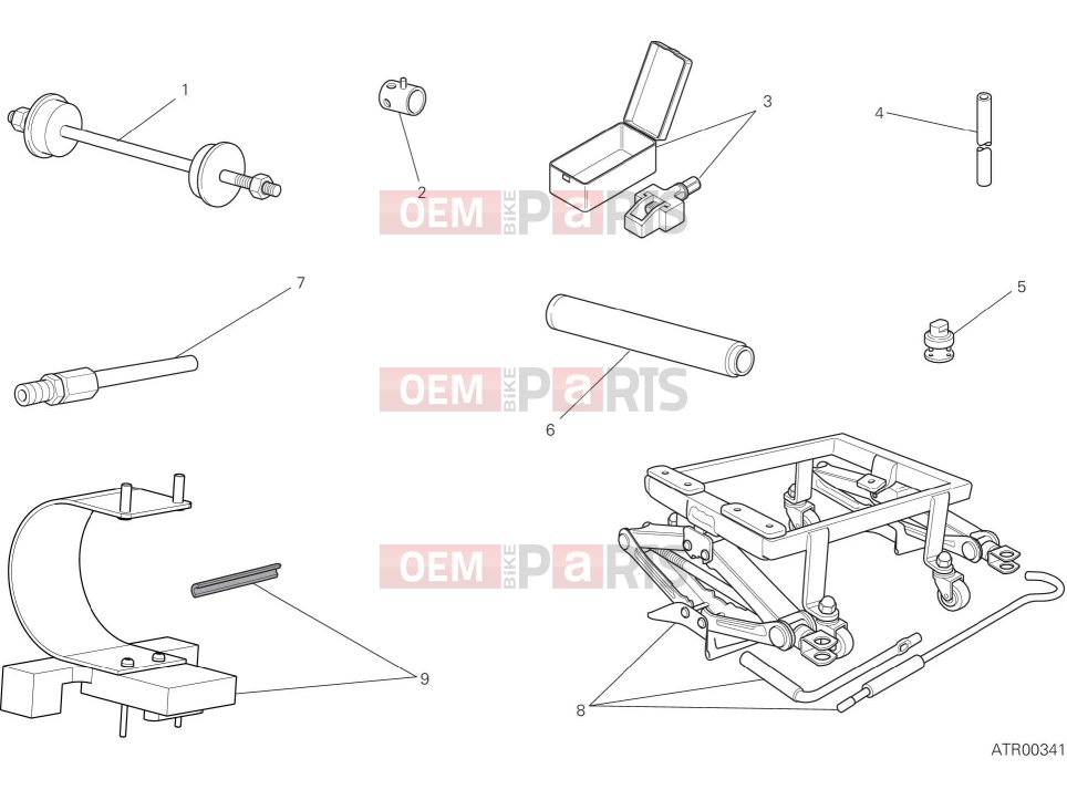 DUCATI 2020 Scrambler 1100 Pro WORKSHOP SERVICE TOOLS, FRAME [MOD:SCR11DRK]