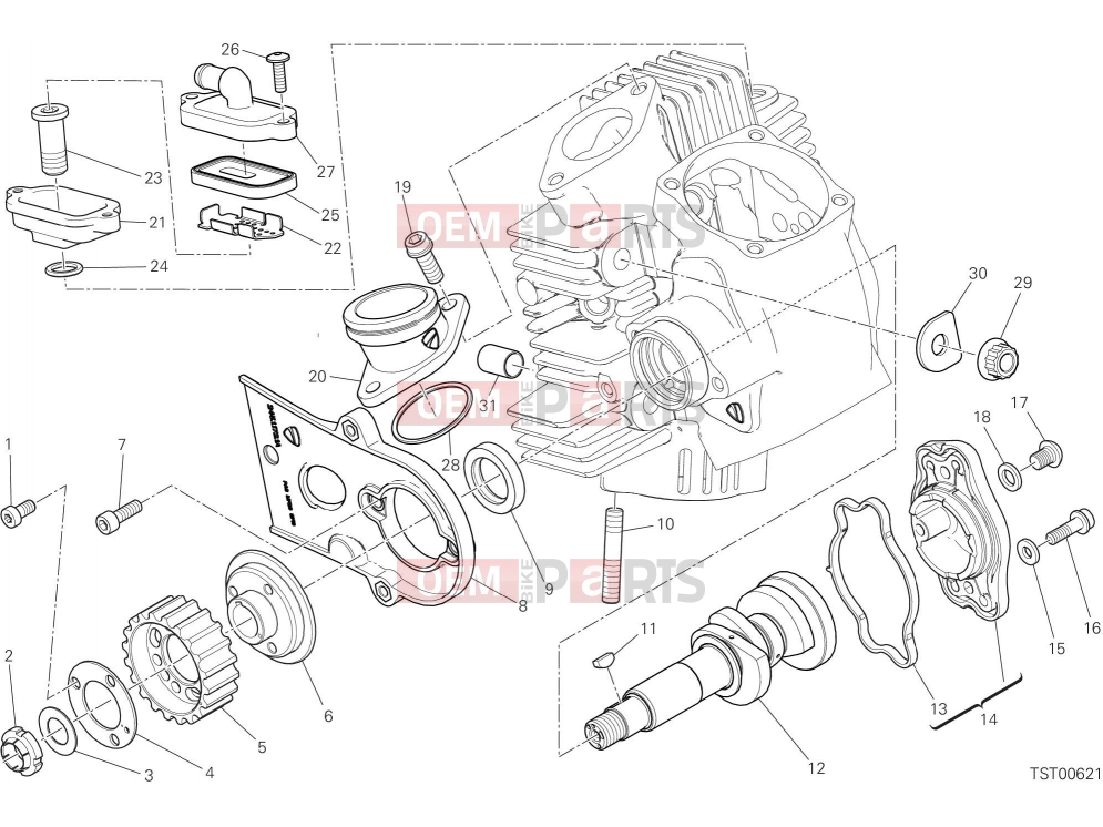 DUCATI 2019 Scrambler Full Throttle HORIZONTAL HEAD – TIMING SYSTEM [MOD:SCR800FT]