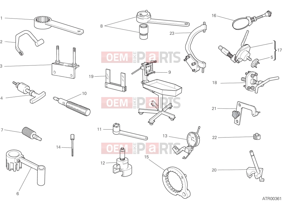 DUCATI 2018 Scrambler Cafe Racer WORKSHOP SERVICE TOOLS, ENGINE [MOD:SCR800CR]
