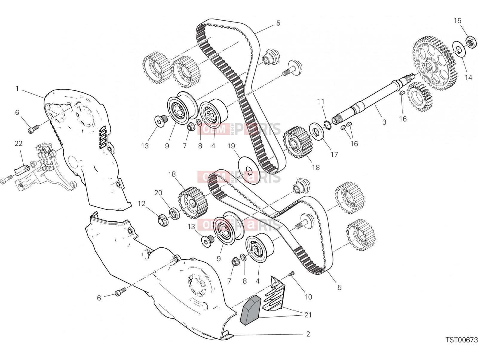 DUCATI 2021 Monster 821 TIMING SYSTEM [MOD:M 821]