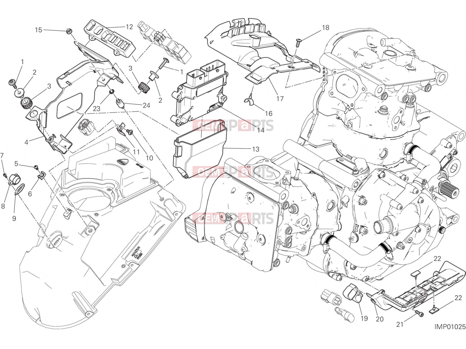 DUCATI 2021 Monster 1200 ENGINE CONTROL UNIT [MOD:M 1200]