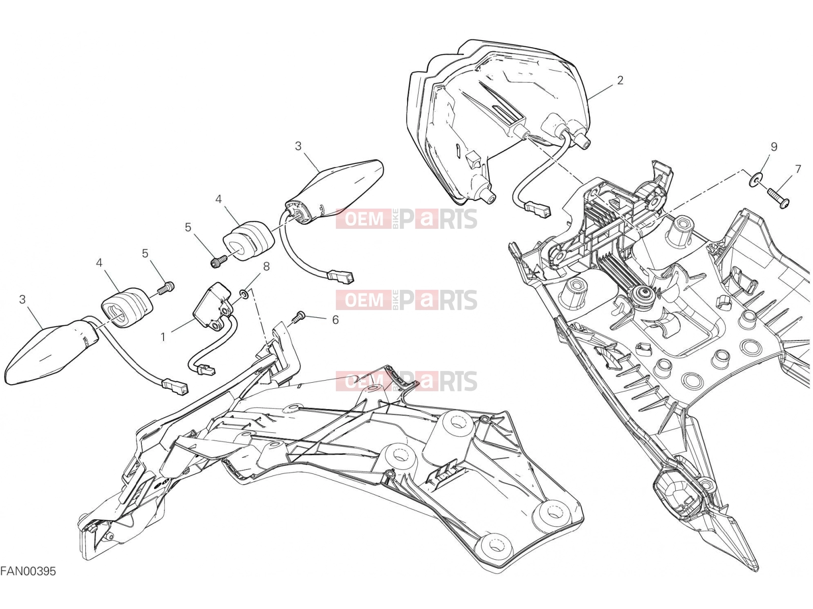 DUCATI 2021 Multistrada V4 TAILLIGHT [MOD:MSV4]