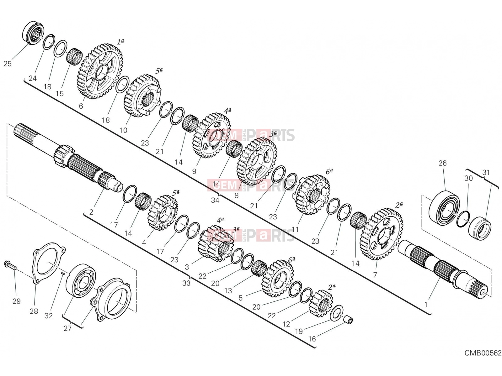 DUCATI 2021 Multistrada V4 GEAR BOX [MOD:MSV4]