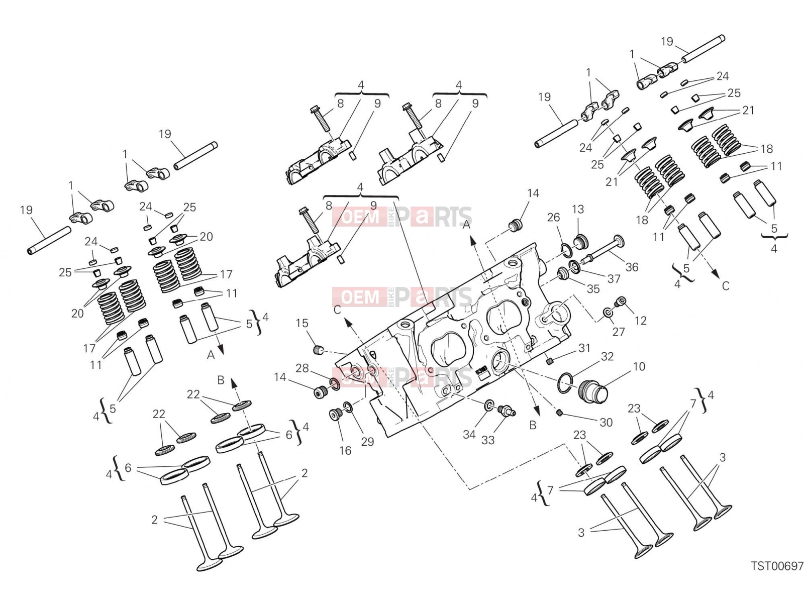 DUCATI 2021 Multistrada V4 REAR HEAD [MOD:MSV4]
