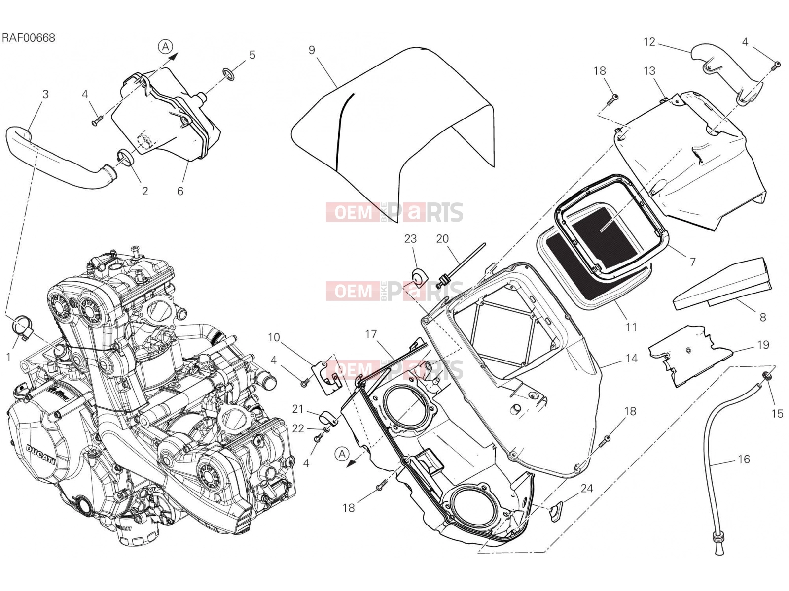 DUCATI 2021 Multistrada 950 INTAKE [MOD:MS950]
