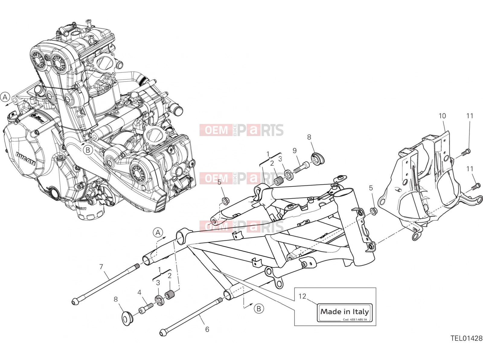 DUCATI 2021 Multistrada 950 S FRAME [MOD:MS950S;XST:ROK]