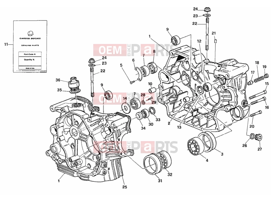 DUCATI 1992 907 I.E. CRANKCASE