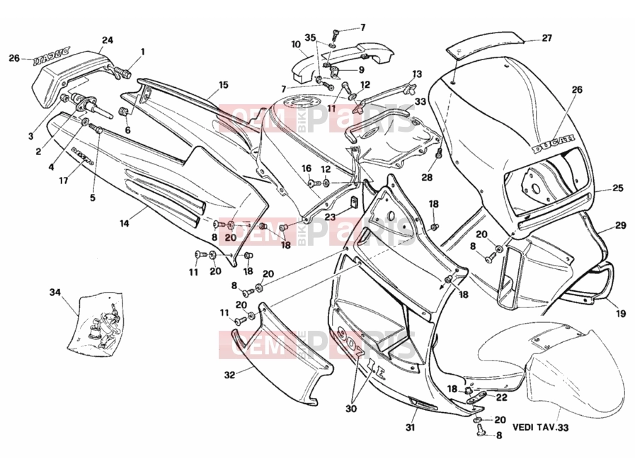 DUCATI 1992 907 I.E. FAIRING