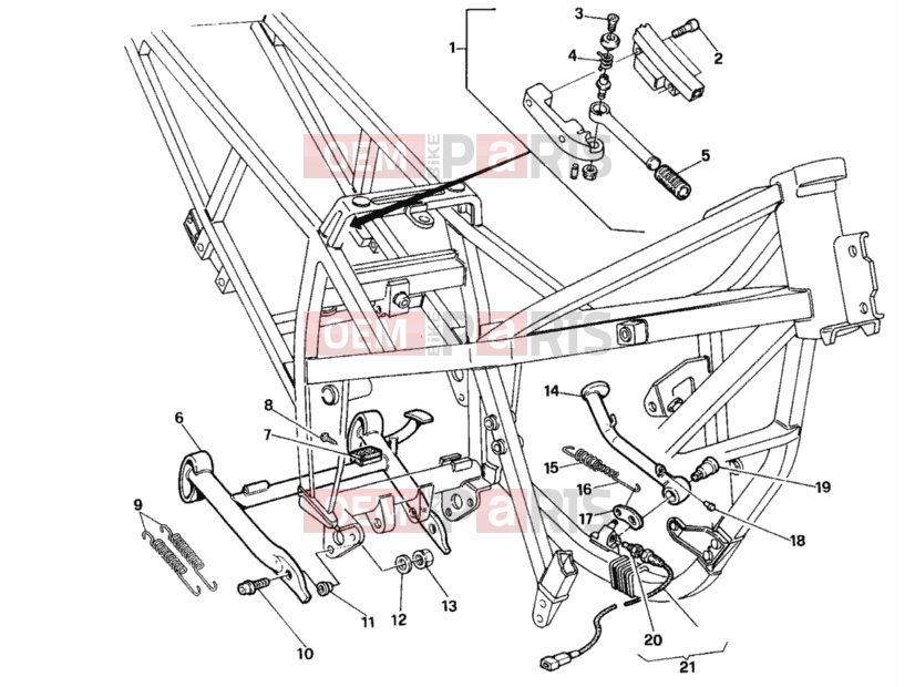 DUCATI 1992 907 I.E. SIDE STAND