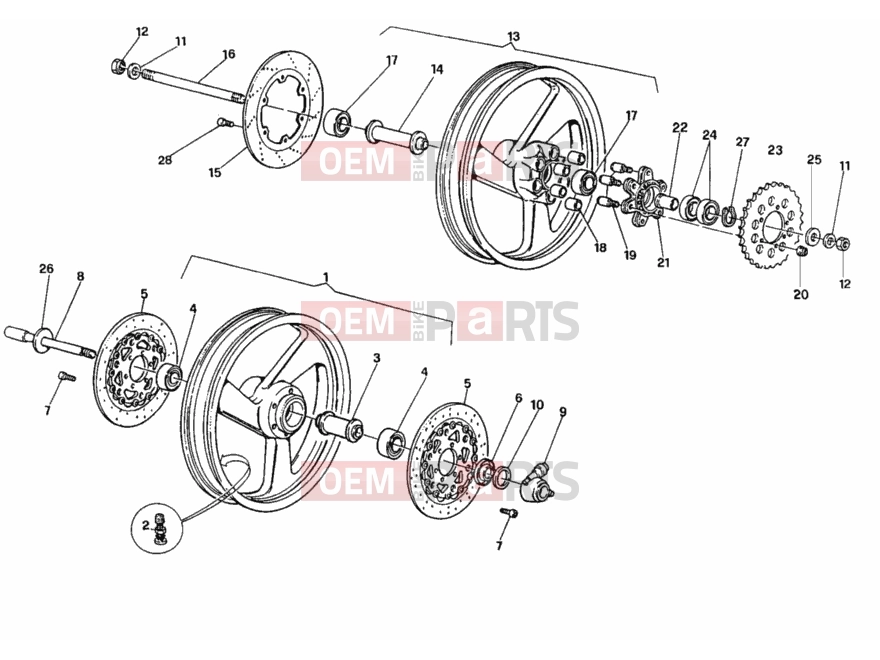 DUCATI 1992 907 I.E. WHEELS