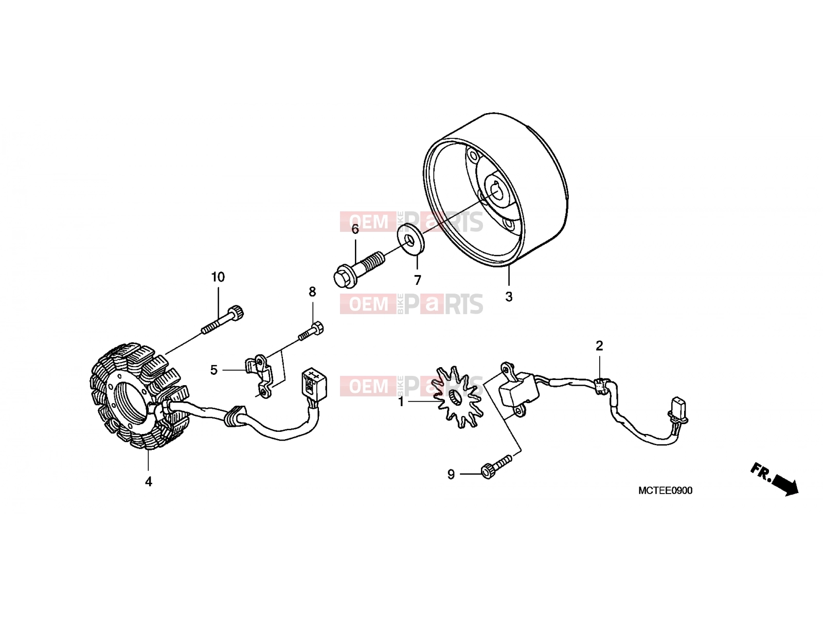 HONDA FJS600D6 SILVER WING 2006 E-9 GENERATOR