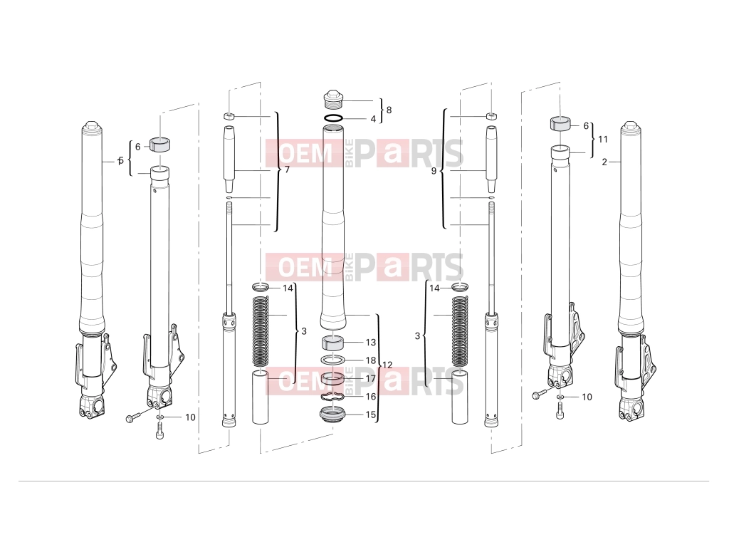 DUCATI 2006 Multistrada 620 Front forks