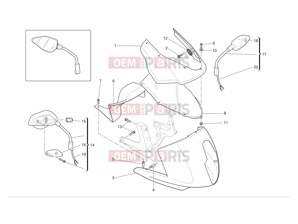 DUCATI 2006 Multistrada 620 Headlight fairing