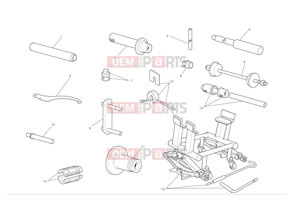 DUCATI 2012 Streetfighter 848 Workshop service tools 2