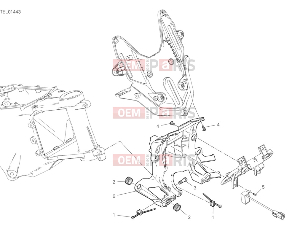 DUCATI 2021 Multistrada V4 S Front Subframe
