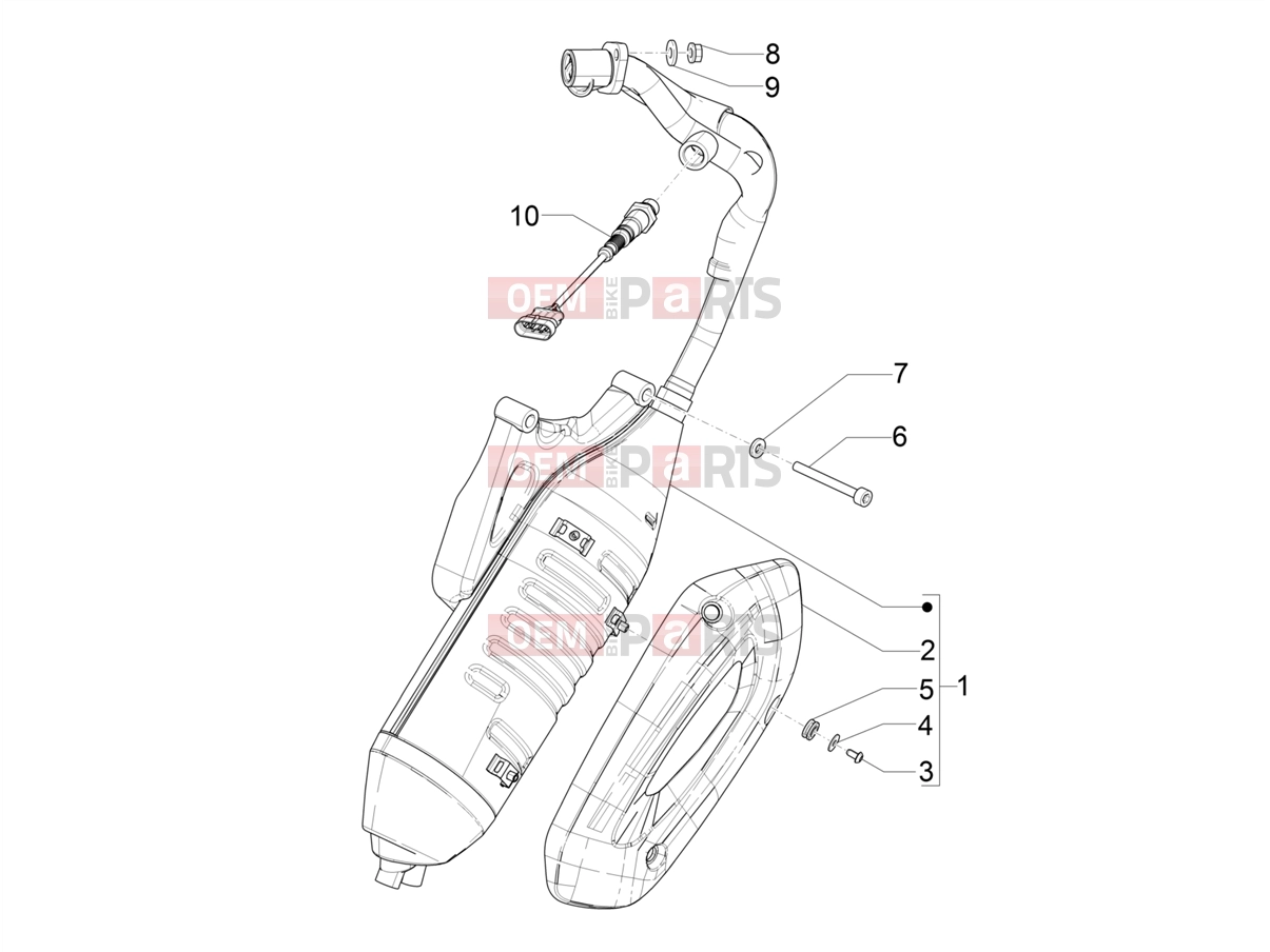 PIAGGIO Liberty 125 Poste Engine » Silencer
