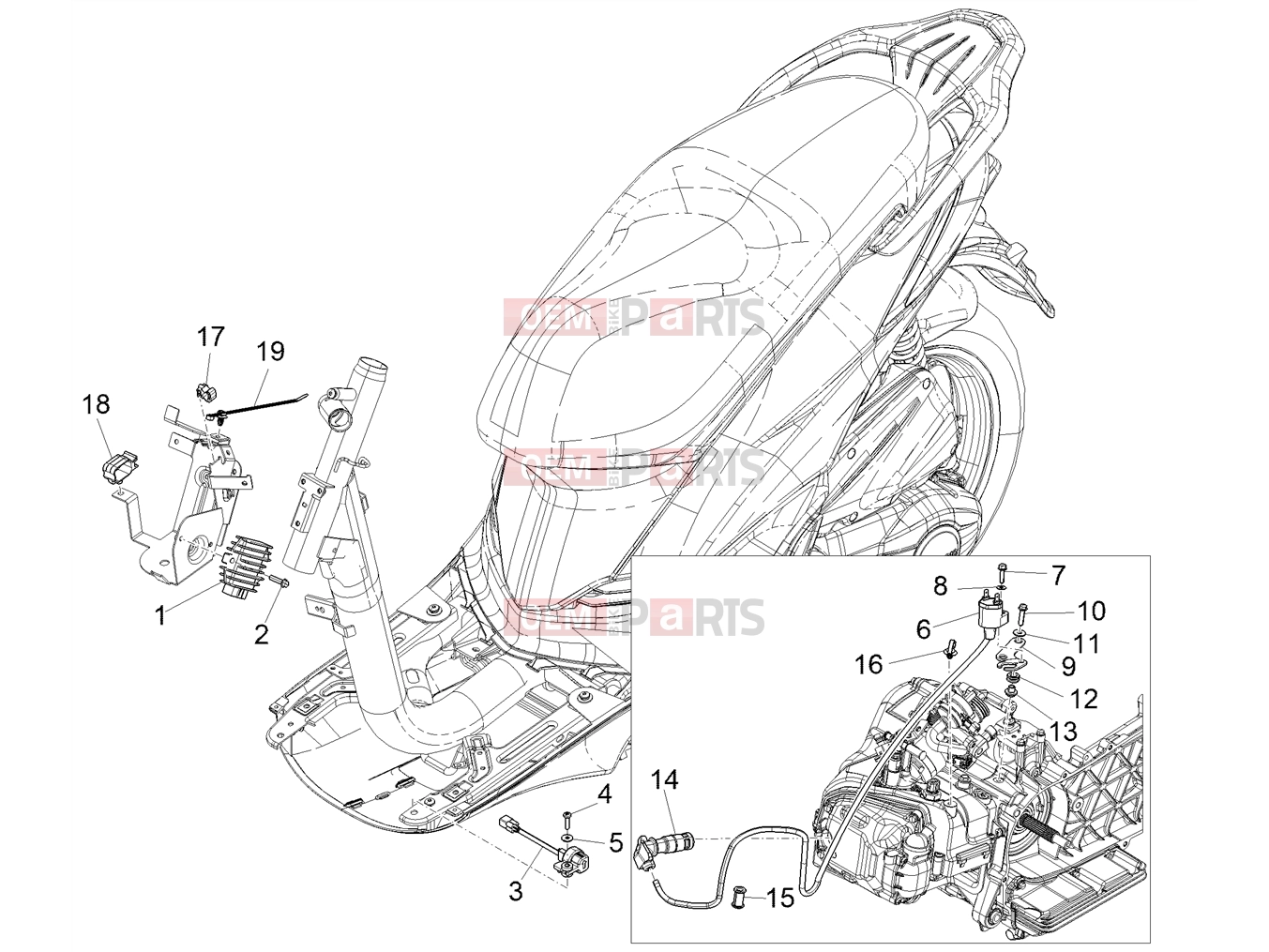 PIAGGIO Liberty 150 Electrical system » Voltage Regulators - Electronic Control Units (ecu) - H.T. Coil