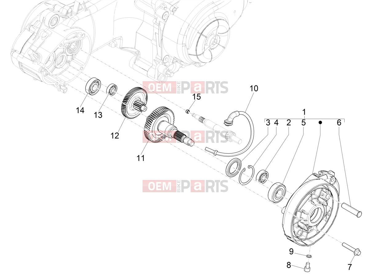 PIAGGIO Liberty 50 Corporate Engine » Reduction unit