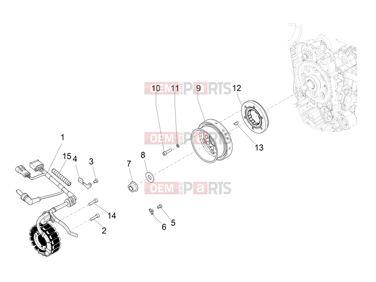 PIAGGIO MP3 400 Engine » Flywheel magneto