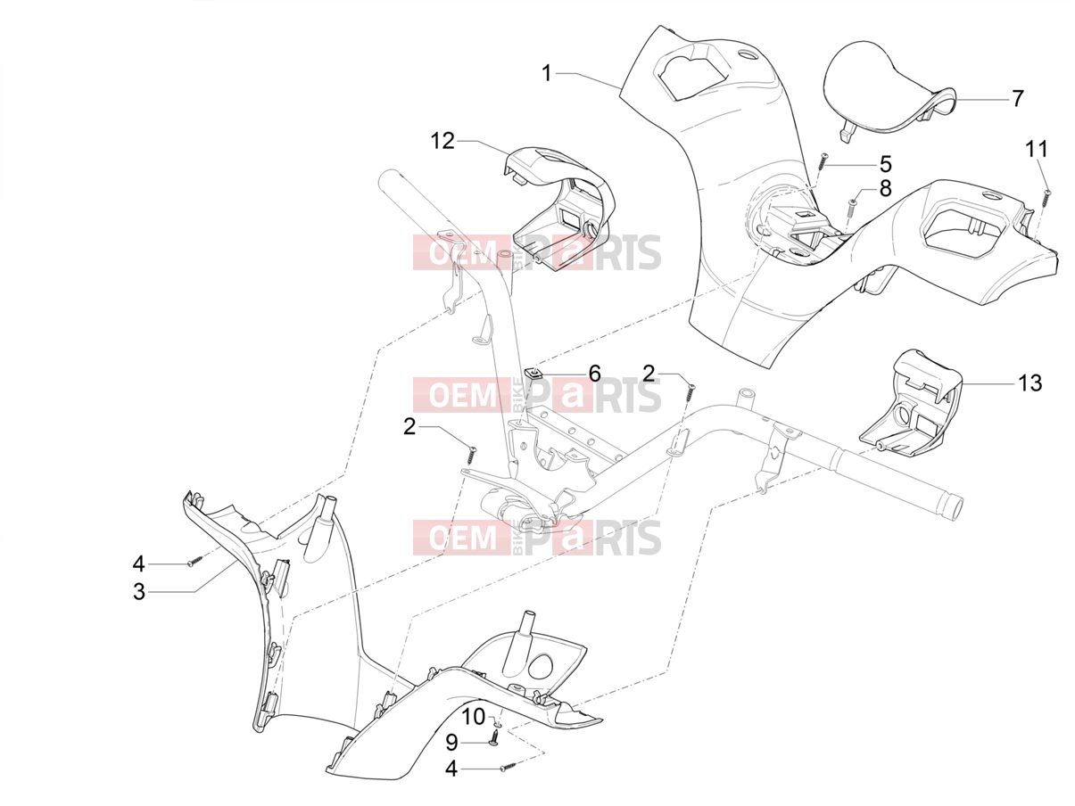 PIAGGIO MP3 400 Handlebars/Steering » Handlebars coverages