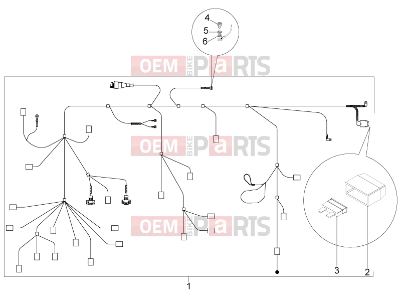 PIAGGIO Typhoon 50 4T 4V (USA / CA) Electrical system » Main cable harness