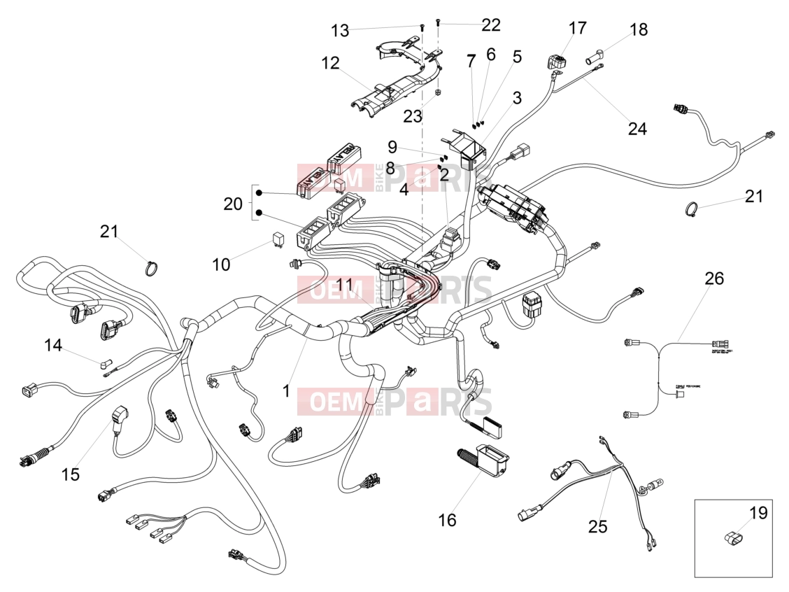 MOTOGUZZI Eldorado 1400 ABS (USA) Electrical systems » Central electrical system
