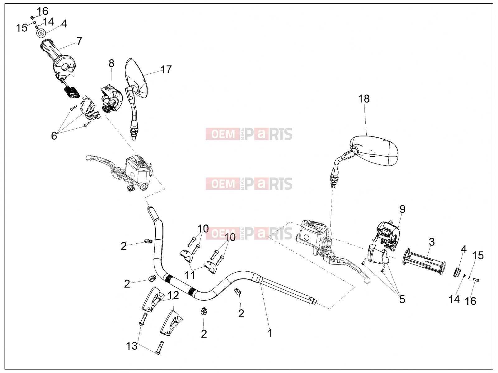 MOTOGUZZI Eldorado 1400 ABS (APAC) Handlebar - Controls » Handlebar - Controls