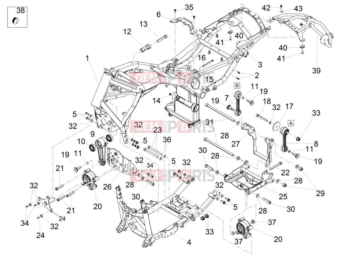 MOTOGUZZI Eldorado 1400 ABS (APAC) Frame » Frame