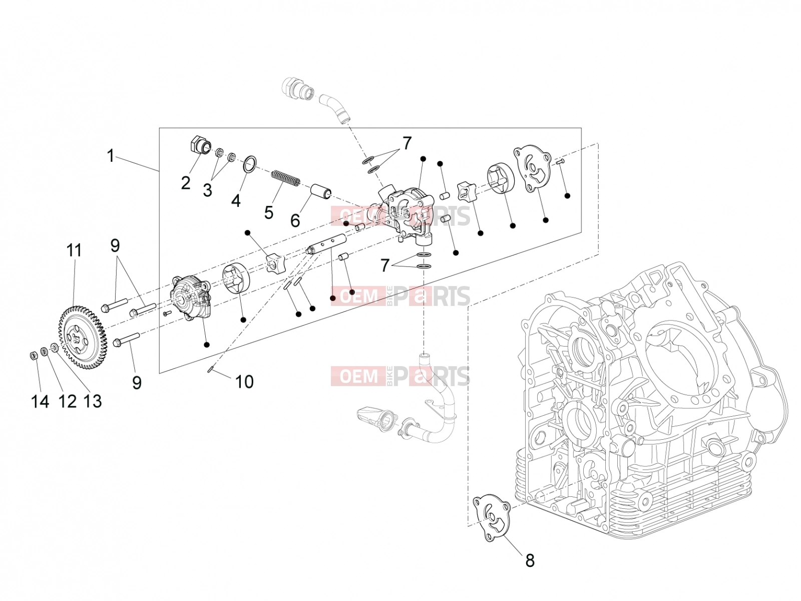 MOTOGUZZI Eldorado 1400 ABS Engine » Oil pump