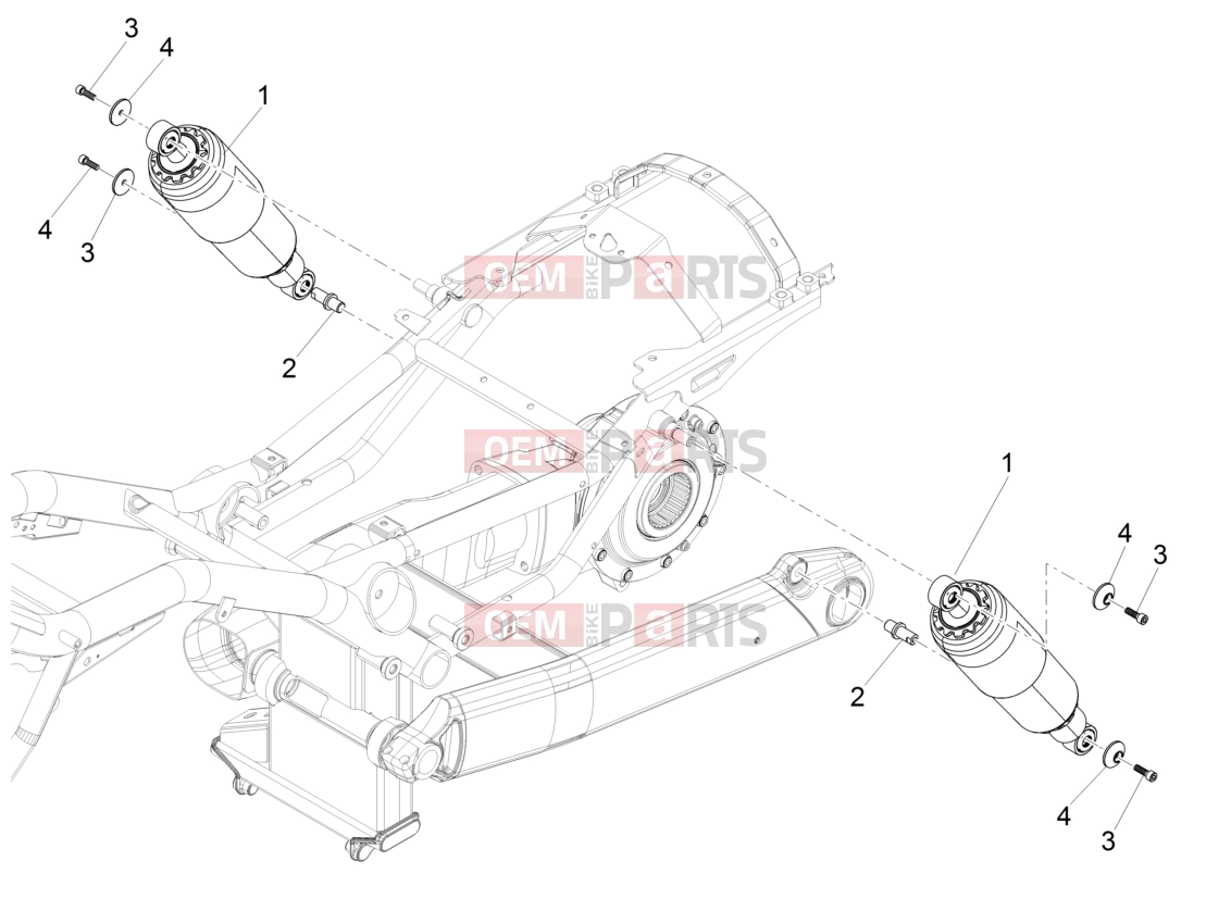 MOTOGUZZI Eldorado 1400 ABS Suspensions » Shock absorber