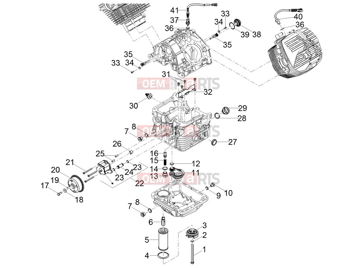 MOTOGUZZI V85 TT Engine » Lubrication